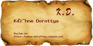 Kühne Dorottya névjegykártya