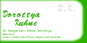 dorottya kuhne business card