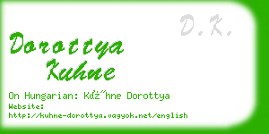 dorottya kuhne business card